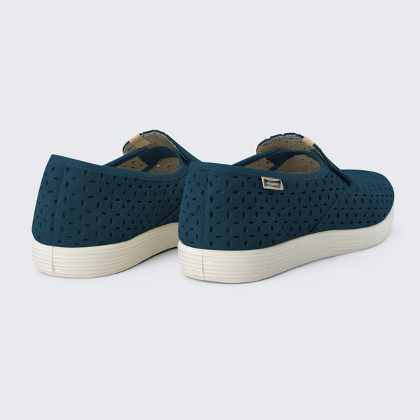 Rufino perforado - navy